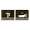 Stupell Industries Elegant Geometric Deco Bathroom 2pc Wall Plaque Set By Conrad Knutsen